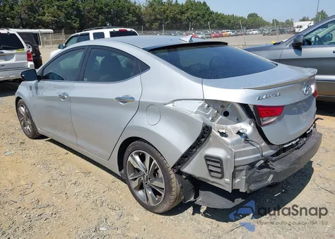 2014 Hyundai Elantra Limited z USA, uszkodzony, nr VIN 5NPDH4AE2EH508136
